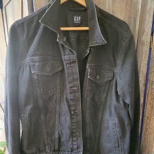 GAP Black Women's denim jacket 100% cotton xlarge